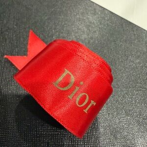 Dior Luxurious Red Satin Ribbon 112inch